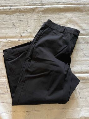 Talbots Black Straight Leg Curvy Trousers